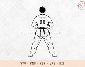 Martial arts, karate, taekwondo, jiu jitsu, judo, customized name sign, svg files for laser, svg files for shirts, svg files for cricut