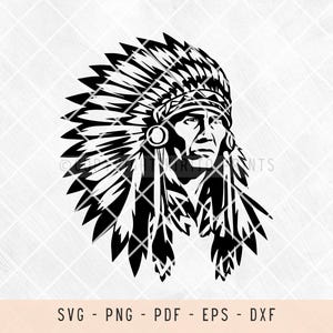 Indian chief, indian chief svg, indian chief png, indian chief head svg, american indian, american indian svg, svg, png, indian warrior, pod