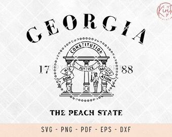 Georgia State Outline SVG: US State Cut File (Digital Download)