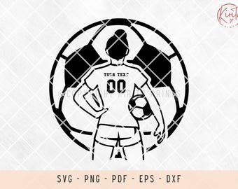Customize soccer player, soccer, soccer svg, soccer player svg, clipart, svg files for laser, svg files for shirts, svg files for cricut