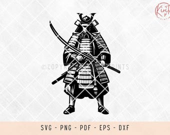 Japanese samurai, samurai sword, samurai svg, samurai svg file, samurai png, japanese warrior, samurai warrior, outline svg, japanese sword
