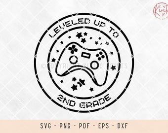 Subido a segundo grado png, segundo grado png, segundo grado svg, subir de nivel png, archivos svg para láser, archivos svg para camisetas, archivos svg para cricut
