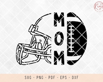 Football Mom SVG: Cheer Rugby Design Files (Digital Download)