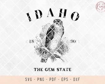 Idaho State Outline SVG: US Map, Laser Cut Files (Digital Download)