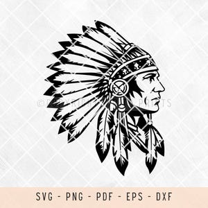 Indian chief, indian chief svg, indian chief png, indian chief head svg, american indian, american indian svg, svg, png, indian warrior, pod