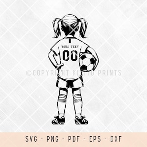 Customize soccer player svg, soccer, soccer svg, soccer girl, png, clipart, svg files for laser, svg files for shirts, svg files for cricut