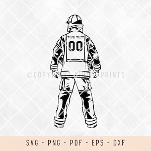 Firefighter, firefighter svg, customized firefighter, personalized gift, svg files for laser, svg files for shirts, svg files for cricut