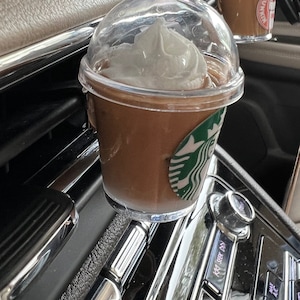 Coffee vent clip Starbucks coffee lover small gift for any coffee lover car vent clip venti grande tall coffee image 3