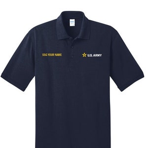 Army Polo Shirt. U.S. Army Personalized Golf Shirt. Military Golf