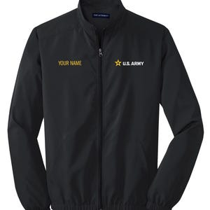 Chaqueta ligera y cortavientos personalizada del ejército de EE. UU.