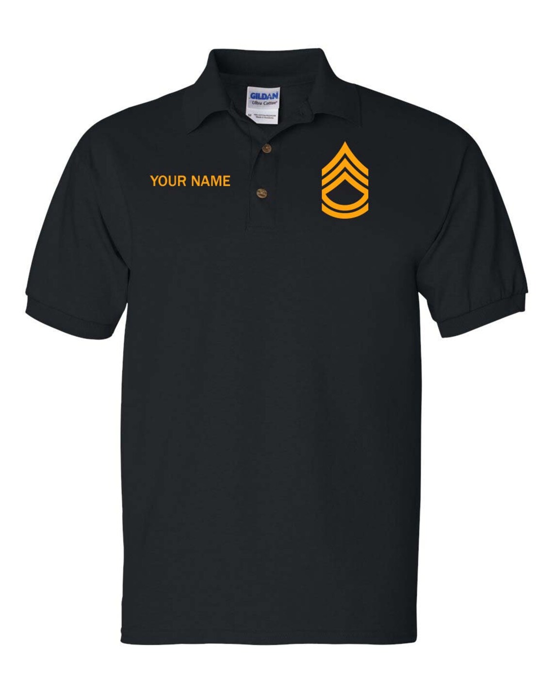 Army custom polo. Army Sergeant golf shirt. Enlisted Army Etsy