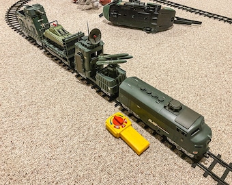 3D Printable STL Digital Files of Gi Joe Train Components - Mod Toy Train Set