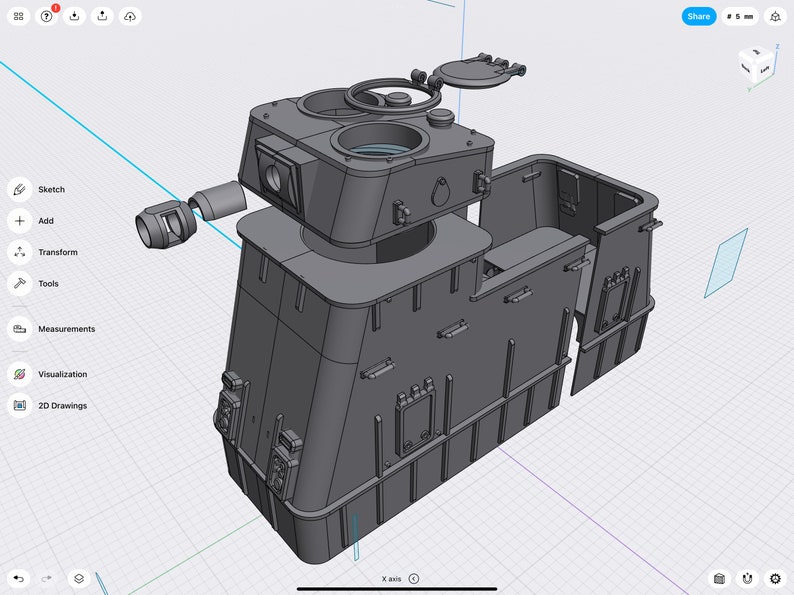 3D Printable STL Digital Files of Gi Joe Train Components - Mod Toy ...