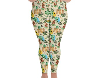 Aloha! Print Plus Size Leggings