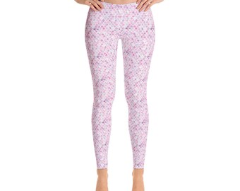 Mosaic Tile Leggings - Pink/Purple