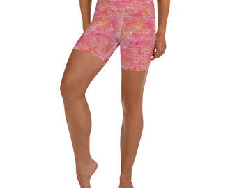 xoxo Yoga Shorts with Panel Waistband