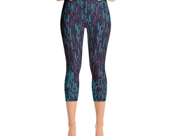 Blue Streak Capri Yoga Pant