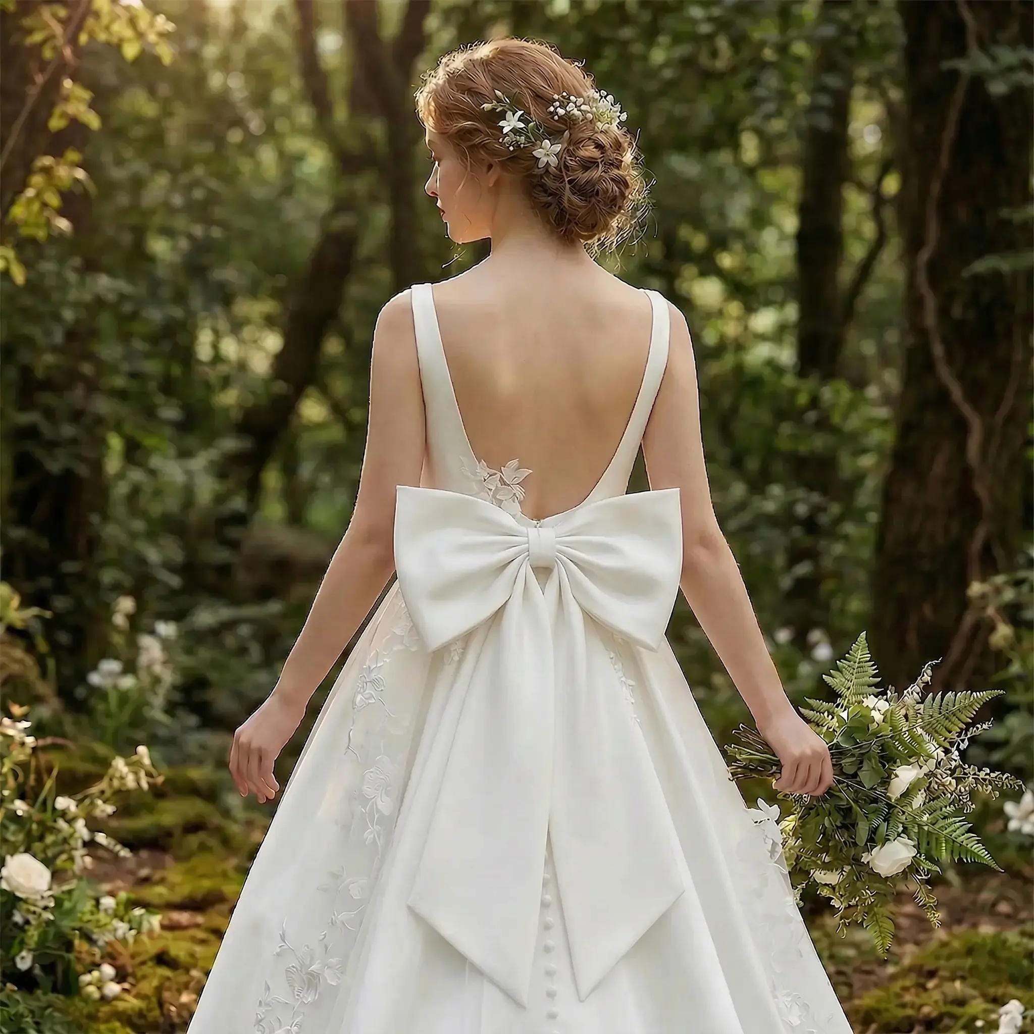 Big Bow Back Dress - Etsy