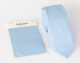 Corbata Iceblue, Corbata nupcial de David, Corbata de boda para hombres flacos, Corbatas para hombres Iceblue, Regalo de padrinos, Regalo de bodas