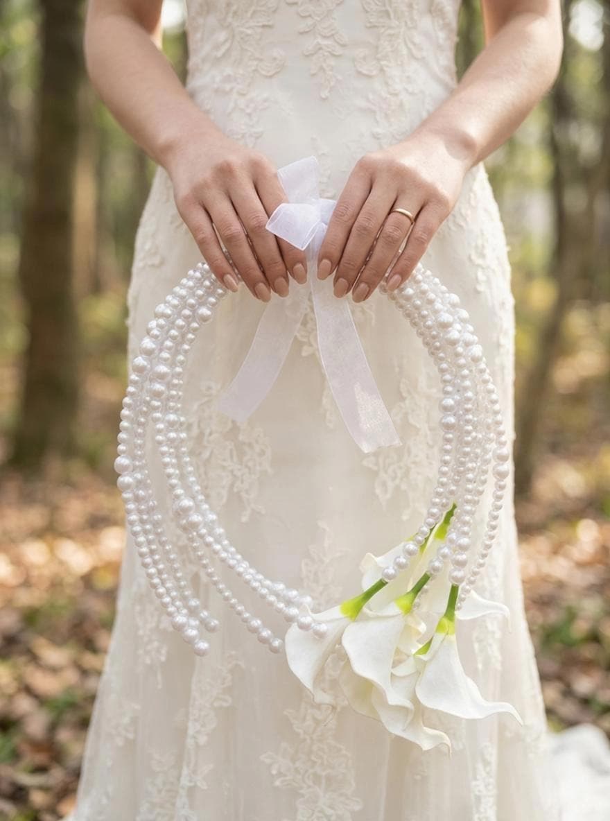 Pearl Hoop Bouquet - Etsy