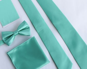 Cravatta da sposa in microfibra fatta a mano, regalo per lo sposo