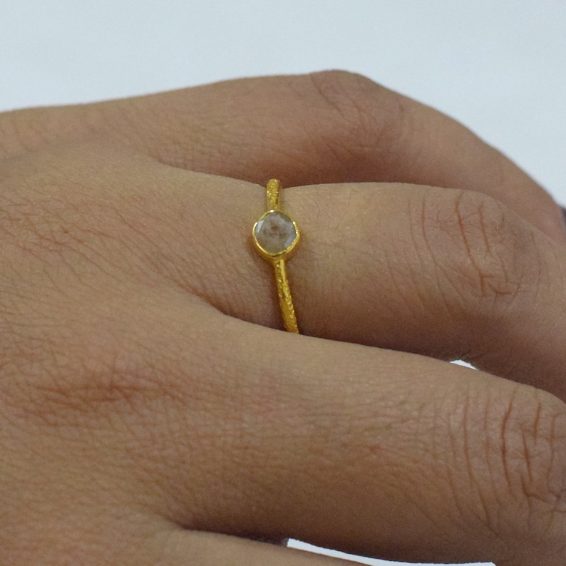 New Solid 18K Yellow Gold Wedding Engagement Cocktail Ring Natural Diamond Promise Anniversary Gift Party Wear Ring Jewelry JayporeCreations