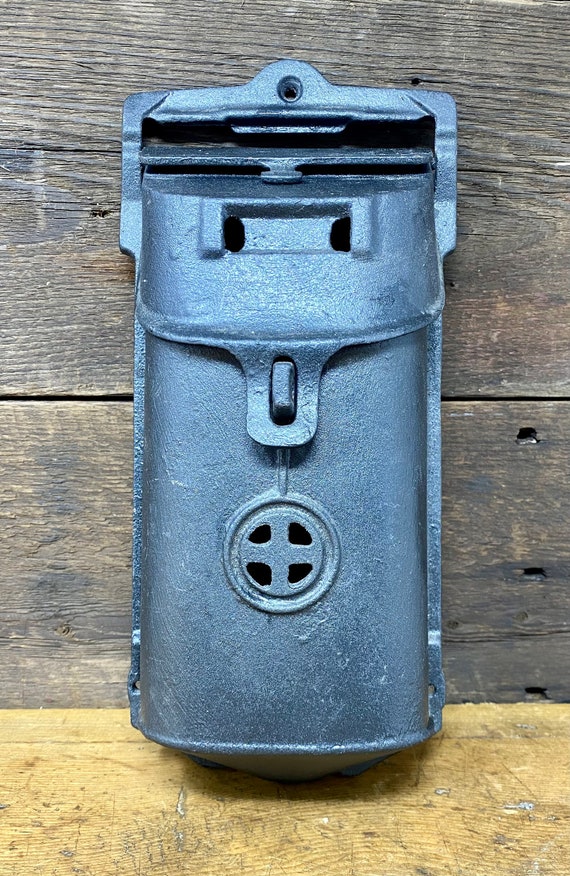 Antique Griswold Cast Iron Mailbox Apartment Mailbox Post Etsy