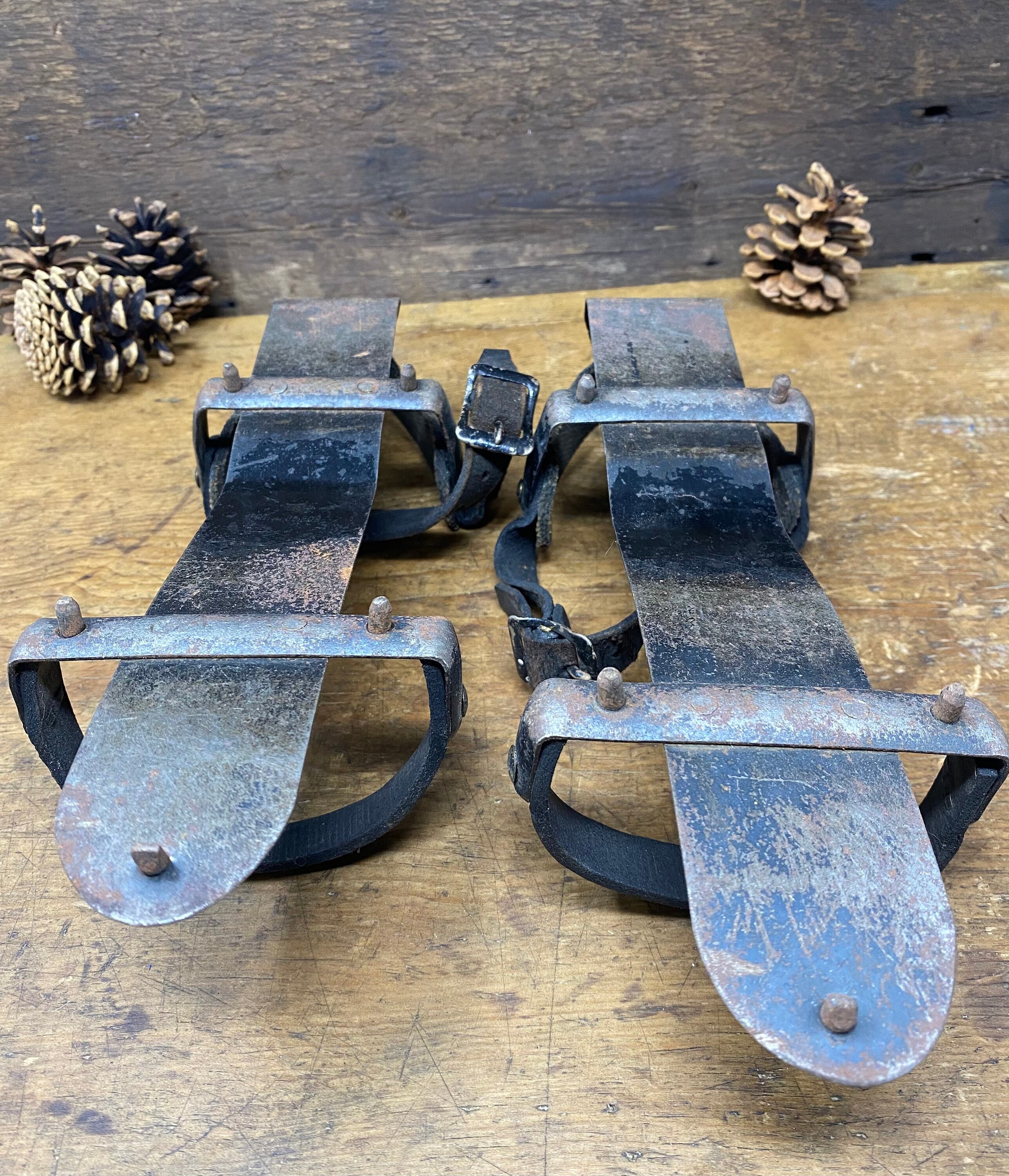 Antique Ice Cleats Ice Pick Shoes Vintage Winter Decor Etsy