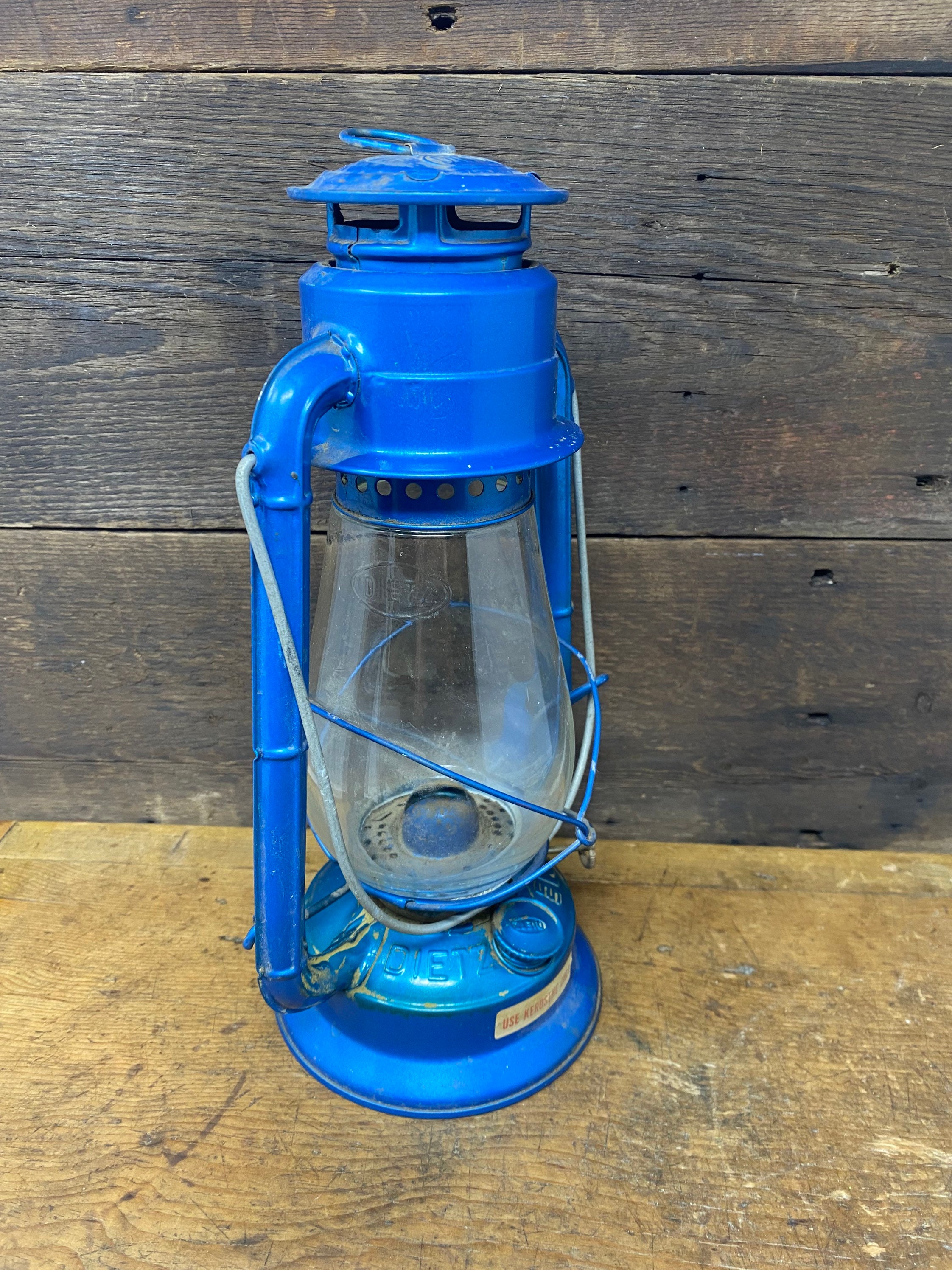 Vintage Dietz blue advertising Kmart lantern / barn decor / kerosene