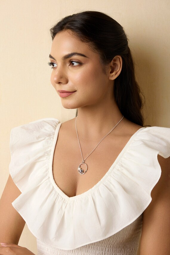 淡水パール オーガニックペンダント