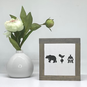 Bears Beets Sign, Battlestar Galactica Sign, Dwight Shrute Sign, The Office Decor, Office Desk Sign, Small Wood Sign, Bog Road Designs