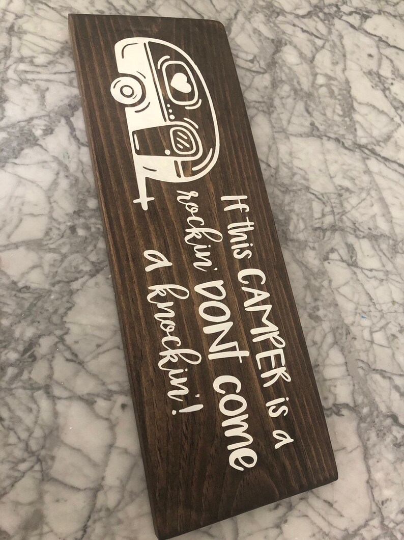 Funny Camping Sign Campsite Decor Trailer Sign Door Decor Etsy