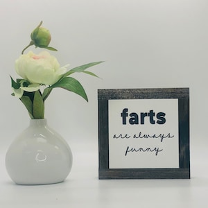 Farts Are Always Funny, Kid&#39;s Bathroom, Housewarming Gift, Bathroom Home Decor, Restroom Humor, Funny Bathroom Gift, Brother Birthday Gift