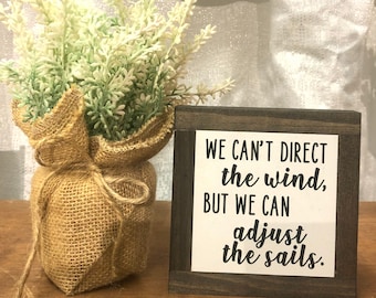 Motivational Sign, New Beginnings Sign, Office Desk Decor, Inspirational Home Decor, Divorce Gift, Small Wood Sign, Bog Road Designs