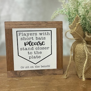 Baseball Bathroom, Guest Bathroom Sign, Baseball Decor, Funny Restroom Sign,Bathroom Decor, Potty Humor, Small Wood Sign, Bog Road Designs