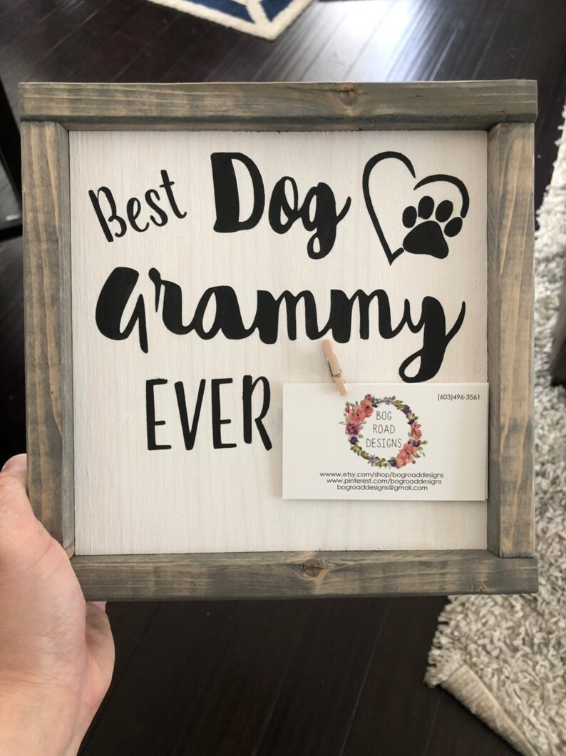 Dog Grandma Sign Pet Lover Gift Dog Owner Decor Rustic Etsy