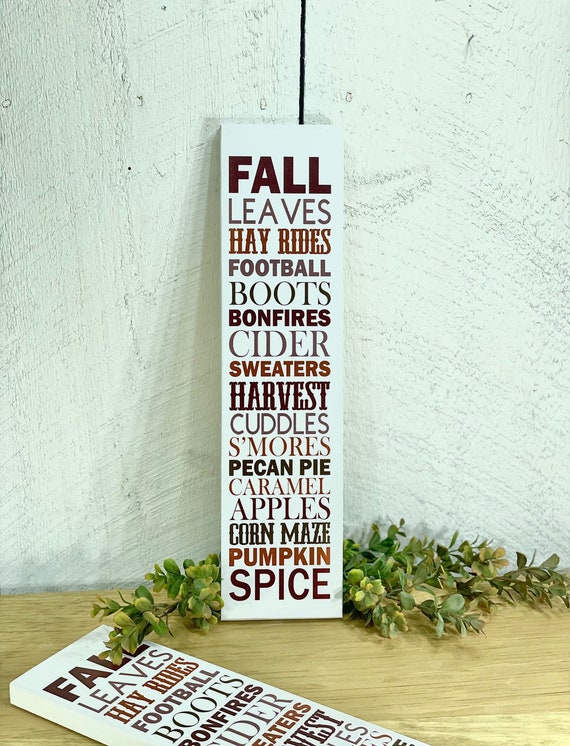 FALL Favorites Sign, Autumn Home Decor, Fall Season Sign, Farmhouse Fall Sign, Rustic Autumn Decor, All Things Fall Sign, Harvest Season
