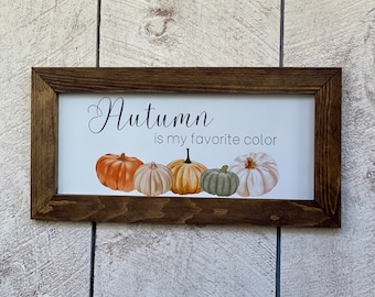 Hello Autumn Decorations - Placca in Legno Da Appendere a Forma Di