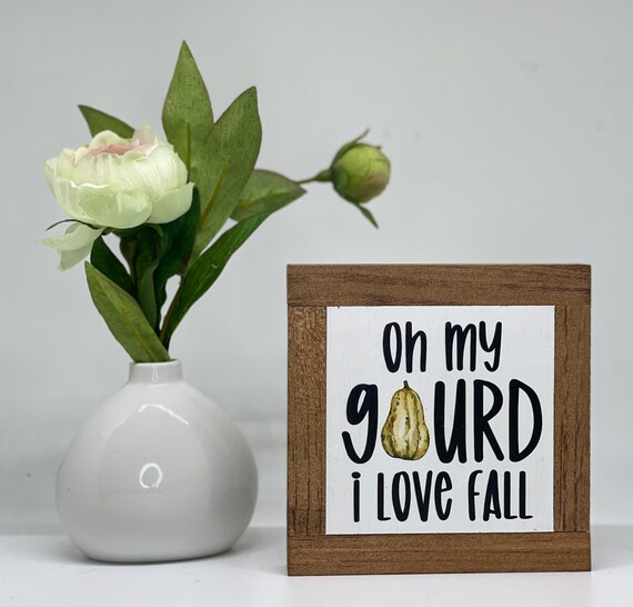 Fall Gourds Sign, Autumn Home Decor, Fall Wood Sign, Rustic Fall Decor, Gourd Home Decor, Gift For Her, Small Wood Sign, Bog Road Designs