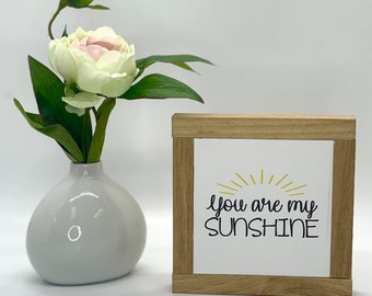 Nursery Decor, You Are My Sunshine, Baby Shower Gift, Kid&#39;s Room Art, Small Wood Signs, Bog Road Designs