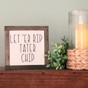 Let 'Er Rip Sign, Funny Bathroom Sign, Let 'Er Rip Sign, Silly Home Decor, Restroom Sign, Funny Bathroom Gift, Birthday Gift for Brother