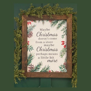 Christmas Meaning Sign, Christmas Quote Sign, Rustic Christmas Decor, Winter Wood Sign, Winter Mantle Decor, Christmas Mantle Wood Sign