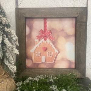 Gingerbread House Art, Christmas Mantle, Holiday Home Decor, Christmas Wood Sign, Winter Wood Decor, Gingerbread Wood Sign, Winter Season