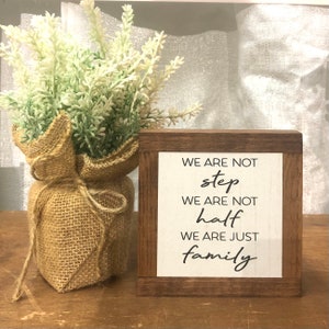 Just Family Sign, Gallery Wall Sign, Family Wall Decor, Mothers Day Gift, Gift For Her, Rustic Home Decor, Small Wood Sign, Bog Road Designs