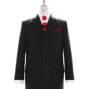 Black Wool Winter Long Coat