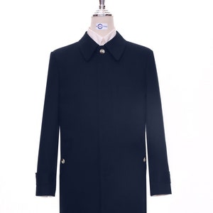 mac coat mens| tailored 60s mod original navy blue mens mac coat
