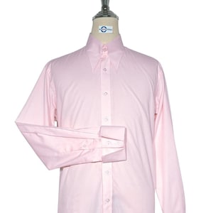 Tab Collar Shirt - Pink Tab Collar Shirt
