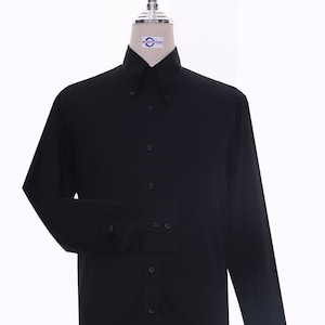 Button Down  Shirt | Black Dress Shirt For Man