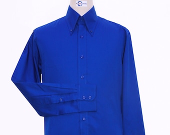 Button Down  Shirt | Blue Dress Shirt For Man