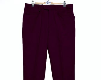 Mens Chino Trousers | 60s Vintage Style Purple Chino Trouser
